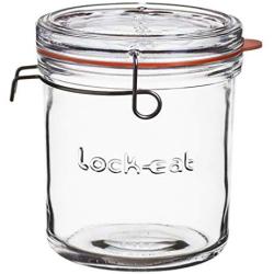 Luigi Bormioli 12160/01 Lock-Eat 25.25 oz XL Food Jar, 1 Piece, Clear