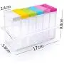 6Pcs/Set Spice Jar Seasoning Box Kitchen Spice Storage Bottle Jars Transparent PP Salt Pepper Cumin Powder Box Tool 6Pcs/Set Spice Jar Seasoning Box Kitchen Spice Storage Bottle Jars Transparent PP Salt Pepper Cumin Powder Box Tool