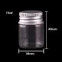 | Storage Bottles & Jars | 10ml 15ml 20ml 25ml 30ml(1OZ) 40ml 50ml 60ml(2OZ) Transparent Glass Spice Bottles Jars Terrarium with Silver Screw Cap Lid 24pcs | by HUDITOOLS | 1 PCs
