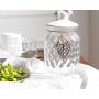 Clear Crystal Storage Tank Candy Jar Tea Pot Snack Cans Practical Cover Transparent Glass Sauce Bottle Home Kitchen Decoration,M
