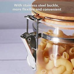 Sealed Container Storage Tank Preserves Pasta Food Dried Fruit, Glass Jar Sealing Lid, High Temperature Resistant Glass Sealed Jar Set