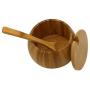 Xigeapg Kitchen Bamboo Natural Salt Shaker Household Spice Bottle With Lid Storage Box Kitchen Accessories Seasoning Jar Wood Color Bamboo Wood