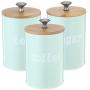 Canisters Storage Jars Sevenmore 3Pcs Tea Sugar Coffee Canisters Storage Jars Kitchen Spice Container Empty Jar