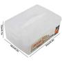Zerone Egg Tray, Double Layer Egg Tray Storage Box Case Eggs Holder Container Organizer with Lid Kitchen Home