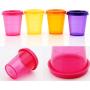 KINHOO 4pcs/Set Portable Spice Sauce Seasoning Box Food Storage Container Condiments Outdoor Picnic BBQ Supplies
