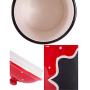 Wood & Style Premium Ceramic RED Canister Medium Poka Dot Meduim Storage