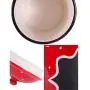 Wood & Style Premium Ceramic RED Canister Medium Poka Dot Meduim Storage