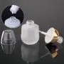 1 Pièce Pot en Verre Vide Remplissable de 30ml/1oz avec Bouchon Transparent (Blanc) 1 Pièce Pot en Verre Vide Remplissable de 30ml/1oz avec Bouchon Transparent (Blanc)