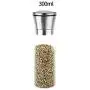 Moulin à Poivre JUSTDOLIFE Sali Stockage Multi-Usage Verre Doseur Manuel pour Poivre et Sel Moulin à Poivre JUSTDOLIFE Sali Stockage Multi-Usage Verre Doseur Manuel pour Poivre et Sel