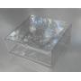 Clear plastic boxes with removable lid. Size 4.5" x 4.5" x 1.5". Food grade. Pack of 6