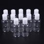 Lurrose 15Pcs 75ml Refillable pump dispenser bottle press cap liquid lotion cream bottle empty travel bottle container (random cap color)