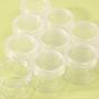 Aenoyo 50PCS Plastic Cosmetic Sample Empty Container, Tiny Makeup Sample Container, Cosmetic Jars, Makeup Plastic Jars for Travel, Sample, Small Crafts Storage (20g, Clear)