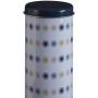 Premier Housewares Joni Storage Canister, Tin, White, 8 x 8 x 18 cm