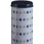 Premier Housewares Joni Storage Canister, Tin, White, 8 x 8 x 18 cm