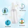 Henscoqi 8 Packs Spray Bottles, 3.38oz/100ml Empty Bottle, Mini Travel Size Spray Bottle Accessories Refillable Container Mist Bottles Clear Travel Bottles for Essential Oil, Perfume, M/U Remover