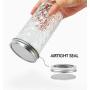 SXUDA Mason Jars 12 oz Mini Canning Jars with Regular Silver Lids and Bands Regular Mouth Jelly Jar for Jam, Honey, Wedding Favors, Shower Favors, Baby Foods, DIY Magnetic Spice Jars, 20 PACK