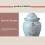Food Jars & Crocks Kimchi jar,double cover ceramic jar,pickled sauerkraut kimchi pickled egg jar,home pickled pepper jar,salted duck egg jar (Color : Blue, Size : 20.520.526.6cm)