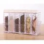 6Pcs Kitchen Spice Jar Seasoning Box Kitchen Spice Storage Bottle Jars Transparent Salt And Pepper Cumin Powder Spice Tools,02 6Pcs Kitchen Spice Jar Seasoning Box Kitchen Spice Storage Bottle Jars Transparent Salt And Pepper Cumin Powder Spice Tools,02