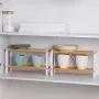 Counter Shelf Wooden, 2-Tier Small Kitchen Bathroom Countertop Organizer Storage Shelves Rack for Spice Jars Bottle Makeup Counter Shelf Wooden, 2-Tier Small Kitchen Bathroom Countertop Organizer Storage Shelves Rack for Spice Jars Bottle Makeup