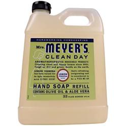 Mrs. Meyer’s Clean Day Liquid Hand Soap Refill, Lemon Verbena Scent, 33 ounce bottle