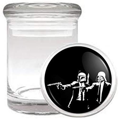 Pulp Wars Funny Sci-Fi Hitmen Medical Odorless Glass Jar