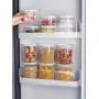 HOMELUNY Set of 4 Kitchen Airtight Plastic Food Jars Clear Cereal Storage Food Container Jars for Candy, Cookie, Rice, Sugar,Flour,Snacks Keeping Food Dry & Fresh Short 3 + high 3 HOMELUNY Set of 4 Kitchen Airtight Plastic Food Jars Clear Cereal Storage Food Container Jars for Candy, Cookie, Rice, Sugar,Flour,Snacks Keeping Food Dry & Fresh Short 3 + high 3