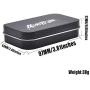 HONEYPUFF portable stainless steel tin box storage silicone container jars， non-stick storage wax carrying case