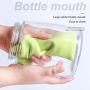Food Storage Containers Wide Mouth Easy to Clean Storage Tank DIY Crafts Jar Food Storage Container Leak Proof Airtight (Size : 900ml)