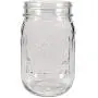 Bouteilles en verre Sunshine Mason Co. Regular Mouth 6 Pack avec Couvercles Plastiques Blancs Bouteilles en verre Sunshine Mason Co. Regular Mouth 6 Pack avec Couvercles Plastiques Blancs