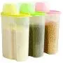 Yealsha Transparent Plastic Sealed Fresh-keeping Food Storage Container Storage Jar with Lids