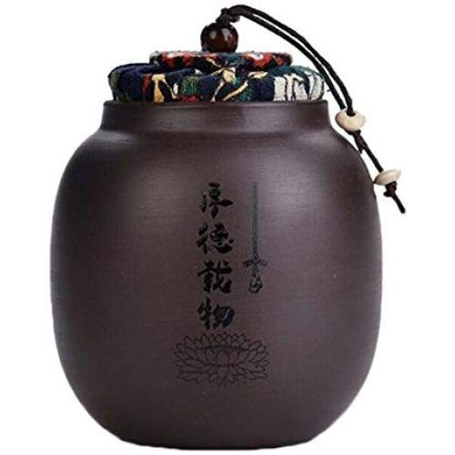 Ceramic Tea Storage Container Kitchen Storage Canister Jar for Candy Coffee - 7.8 x 10 cm/3.1 x 3.9 inches - 31