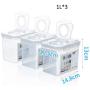 Plastic Sealed Jars, Kitchen Fresh-Keeping Food Containers, Storage Oatmeal/Beans/Fruit