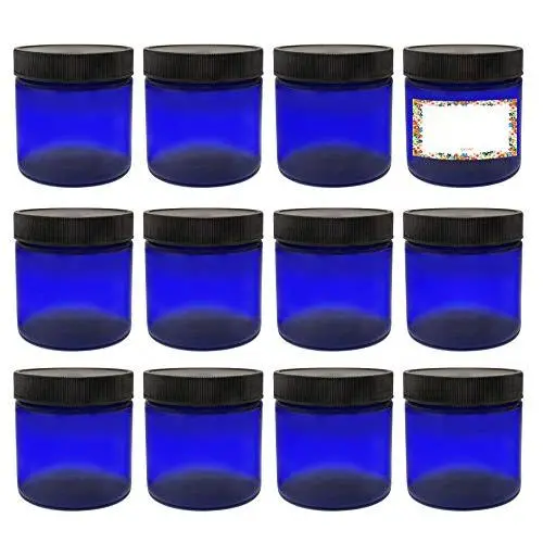Bouteilles en PET Bleu 4oz avec Couvercles, Réutilisables, Contenants Ronds, Pack de 12, Sans BPA, Fabriqué aux États-Unis, 12 Étiquettes, Parfaites pour la Cuisine, Cosmétiques, Lotion, Produits de Soin Personnel et plus encore. Bouteilles en PET Bleu 4oz avec Couvercles, Réutilisables, Contenants Ronds, Pack de 12, Sans BPA, Fabriqué aux États-Unis, 12 Étiquettes, Parfaites pour la Cuisine, Cosmétiques, Lotion, Produits de Soin Personnel et plus encore.