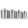 Cooks Standard 02553 4-Piece Canister Set, 4 pcs, Stainless Steel