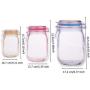 15 Pieces Jar Zipper Bags ORNOOU Food Storage Snack Sandwich Ziplock Bags Reusable Airtight Seal Bag