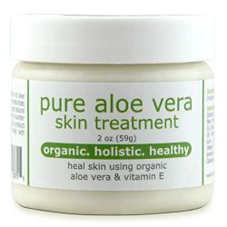 Pure Aloe Vera Treatment with Organic Coconut, Olive Oil & Vitamin E, 2 oz