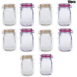 Kiode Storage Bags, Reusable Storage Snack Sandwich Bags, Freezer Plastic Bags Jar Shape Large for Snack Sandwich