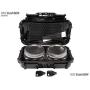 Safe Locker 420- Stash Box is a Personal Bulk stash Container. Lockable Smell Proof case Combined with Glass Mason Jars and Humidity Packs for a Complete herb Storage Solution. (Jet Black)