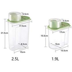 Storage Tank PP1.9L/2.5L Plastic Food Storage Sealed Storage Box (Size : 62.5L)