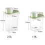 Storage Tank PP1.9L/2.5L Plastic Food Storage Sealed Storage Box (Size : 62.5L)