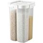 Cereal Storage Containers Dispenser Cookie Jar, Food Storage Containers Plastic with Lids Airtight Bpa Free Large for Kitchen Pantry Organization Canister Candy Bulk, 2.3L / 9.2L (Size : 2.3L)