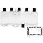 Baire Bottles -16 Ounce Clear Plastic Bottles, Black Hand-Press Flip Disc Caps - Organize Soap, Shampoo, Lotion with a Clean, Clear Look - PET, Lightweight, No BPA - 6 Pack, including 6 Damask Labels Baire Bottles -16 Ounce Clear Plastic Bottles, Black Hand-Press Flip Disc Caps - Organize Soap, Shampoo, Lotion with a Clean, Clear Look - PET, Lightweight, No BPA - 6 Pack, including 6 Damask Labels
