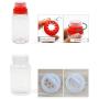 Kissybride Portable Outdoor Spices & Jars Bottles Set Kitchen Utensil Organizer Containers with Storage Bag for BBQ, Camping, Hiking, 6PCS