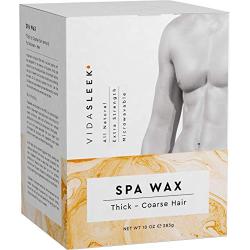 Hair Removal Wax Kit - Wax Hair Removal For Men and Women - Thick to Coarse Hair Removal - At Home Waxing Kit With 10 Oz Extra Strength Wax, Cleansing Wipes, Wooden Spatulas, Non-Woven Strips