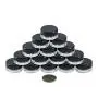 50 Empty, Black, 5 Gram Plastic Pot Jars, Cosmetic Containers, with Lids. (5 Gram - 50pk, Black) 50 Empty, Black, 5 Gram Plastic Pot Jars, Cosmetic Containers, with Lids. (5 Gram - 50pk, Black)