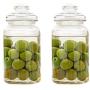 Sealed Glass Bottle Food Grains Storage Jar Moisture-proof Honey Jam Coffee Seal Storage Cans DELICATEWNN (Capacity : 1350ml2)