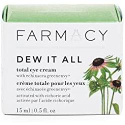 Farmacy Dew It All Total Eye Cream - Moisturizing Natural Under Eye Cream for Lines & Wrinkles