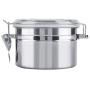 fosa Coffee Container, Stainless Steel Coffee Container Vacuum Sealed Storage Jar Kitchen Dry Food Pantry Containers for Pasta, Tea, Coffee, Cookies, Candy(800ml)