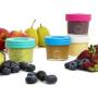 Glass Baby Food Storage Containers - Set contains 12 Small Reusable 4oz Jars with Airtight Lids - Safely Freeze your Homemade Baby Food