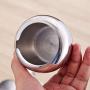 Seasoning Jar, Maserfaliw Stainless Steel Sugar Spice Seasoning Jar Pot Condiment Container Kitchen Gadget - Silver, Recyclable, Suitable For Holiday Gifts In The Outing and Indoors.